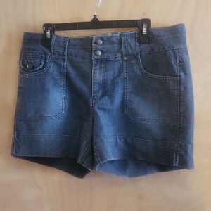 One 5 One Dark Blue Jean Shorts